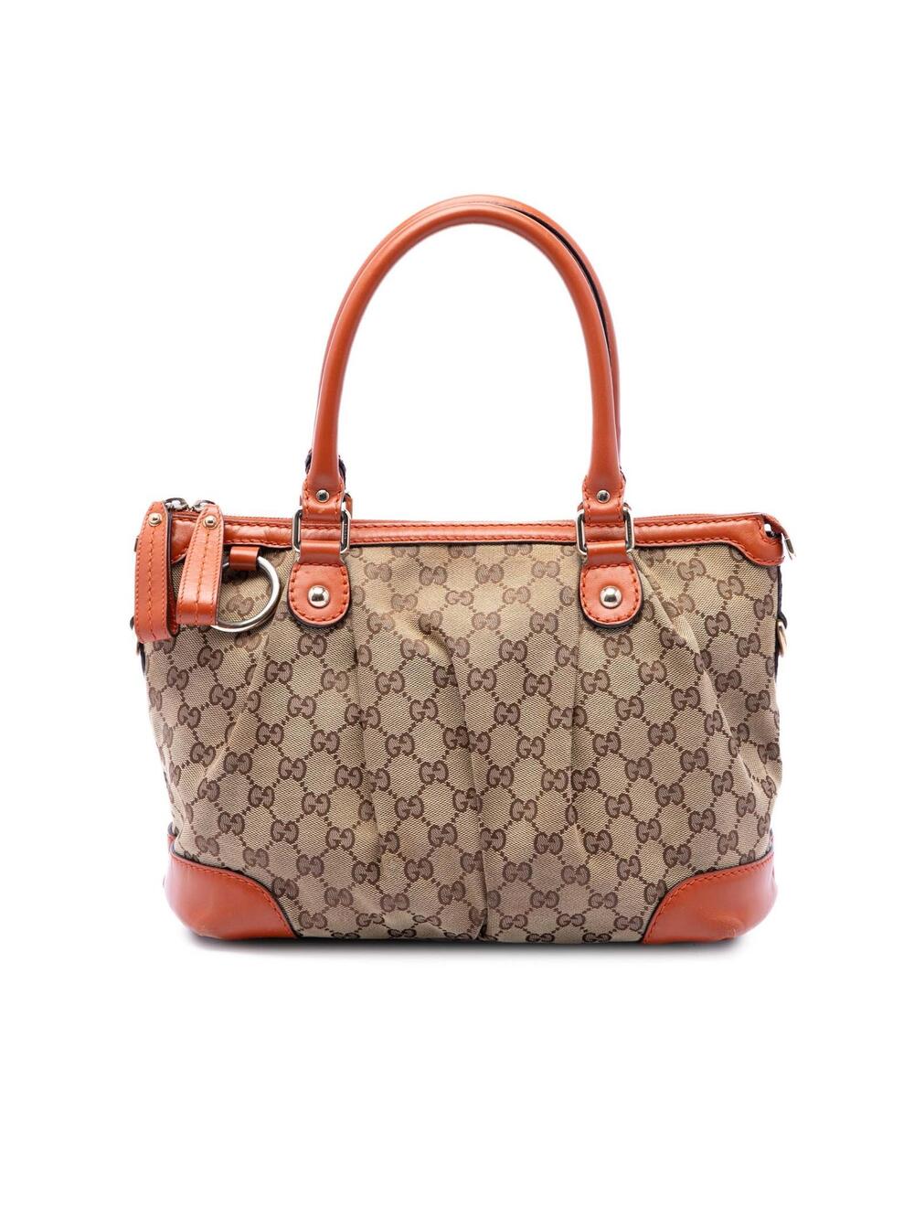 Gucci Gg Canvas Sukey Satchel Pre-Loved #330644G48B
